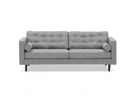 Grand canapé droit 'STAGU XL' en tissu gris clair - Canapé 3 places