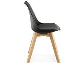 Chaise moderne 'TEKI' noire