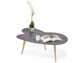 Tables gigognes design 'TETRYS' grises foncées