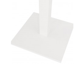 Pied de table carré 'TOWER' 110 en métal blanc intérieur/extérieur