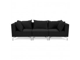 Canapé modulable design 'VOLTAIRE' noir