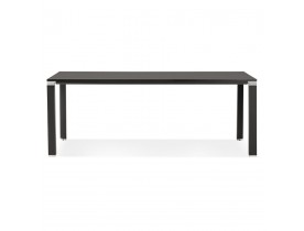 Table de réunion / à manger design 'XLINE' en bois noir - 200x100 cm