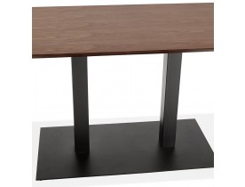 Table / bureau design 'ZUMBA' en bois finition Noyer - 180x90 cm