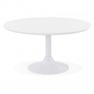 Table basse lounge ESTRELLA blanche - Ø 90 cm