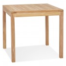 Table à diner carrée intérieure/extérieur 'MOUSTIK' en bois Teck naturel - 80x80 cm