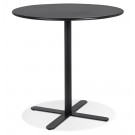 Table ronde design 'RITMO' noire - Ø 76 cm
