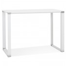 Table haute / bureau haut 'XLINE HIGH TABLE' en verre blanc - 140x70 cm