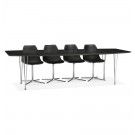 Table à dîner / de réunion extensible 'XTEND' noire - 170(270)x100 cm