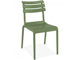 Chaise de jardin 'CHALA' verte en matière plastique