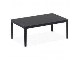 Table basse de jardin 'DOTY' noire design - 100x60 cm