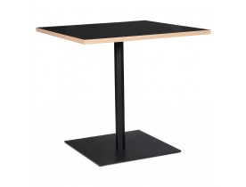 Table carrée 'FUSION SQUARE' noire - 80x80 cm