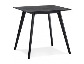 Petite table à diner 'GENIUS' finiton noire - 80x80 cm
