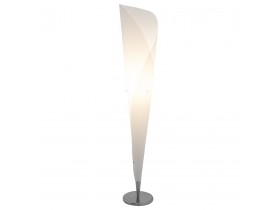 Lampadaire design 'KONE' en forme de cône blanc