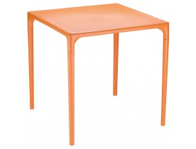 Table à dîner carrée 'KUIK' design orange - 72x72 cm