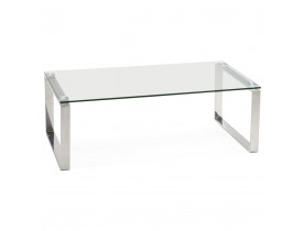 Table basse design de salon 'NEBRASKA' en verre
