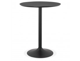 Mange-debout / table haute 'OSTERIA' noire - Ø 90 cm