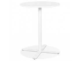 Table ronde design 'RITMO' blanche - Ø 76 cm