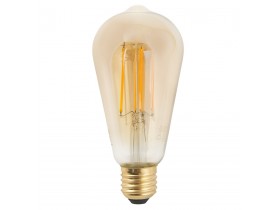Ampoule LED Edison 'TANIUM LONG' à filament ambre