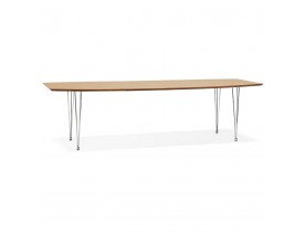 Table à dîner / de réunion extensible 'XTEND' en bois finition naturelle - 170(270)x100 cm