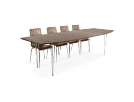 Table à dîner / de réunion extensible 'XTEND' finition Noyer - 170(270)x100 cm
