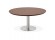 Table basse lounge AGUA en bois finition Noyer - Ø 90 cm