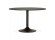 Table de bureau/à diner ronde ATLANTA noire 120 cm - Alterego