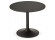 Petite table de bureau/à diner ronde ATLANTA noire 90 cm - Photo 2