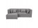 Canapé d'angle BELAGIO ANGLE gris clair - Photo 1