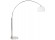 Lampadaire design en arc 'BIG BOW XL' abat-jour blanc