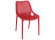 Chaise moderne 'BLOW' rouge en matière plastique