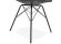 Chaise design BYBLOS noire style industriel - Zoom 4