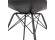 Chaise design BYBLOS noire style industriel - Zoom 5