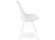 Chaise design BYBLOS blanche style industriel - Photo 2