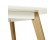 Table de cuisine rectangulaire / bureau droit CANDY blanc de 160x90 cm - Zoom 3