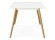 Table de cuisine rectangulaire / bureau droit CANDY blanc de 160x90 cm - Photo 2