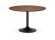 Table à diner/de bureau ronde 'CHEF' en bois finition Noyer - Ø 120 cm