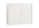 Armoire de bureau basse à rideaux 'CLASSIFY' blanche - 100x120 cm