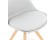 Chaise scandinave GOUJA grise - Zoom 1