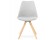 Chaise scandinave GOUJA grise - Photo 1