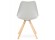 Chaise scandinave GOUJA grise - Photo 4