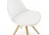 Chaise scandinave GOUJA blanche - Zoom 1