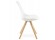 Chaise scandinave GOUJA blanche - Photo 2