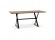 Table à diner / bureau design HAVANA en bois de noyer - 180x90 cm - Photo 2