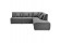 Canape d'angle modulable INFINITY COMBI gris fonce - Photo 1