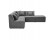 Canape d'angle modulable INFINITY COMBI gris fonce - Photo 2