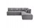 Canape d'angle modulable INFINITY COMBI gris clair - Photo 1