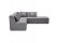 Canape d'angle modulable INFINITY COMBI gris clair - Photo 2