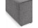 Element pouf de canape modulable INFINITY ONE gris clair - Zoom 1