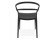 Chaise de terrasse JULIETTE design noire - Photo 4