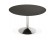 Table à diner/de bureau ronde KITCHEN en bois noir finition Frêne - Photo 2